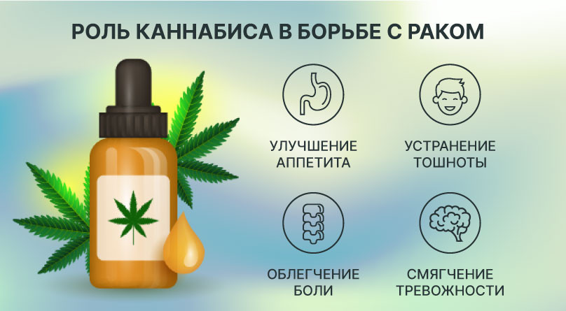 Конопля и рак: облегчение симптомов и замедление развития опухолей