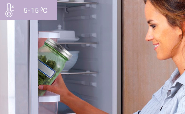 В холодильнике пролечка идет при 15 градусах