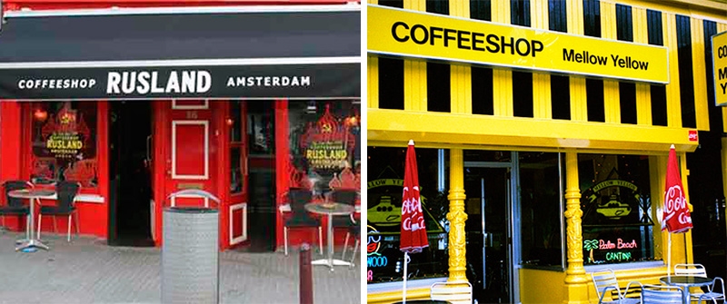 кофешопы Mellow Yellow и Rusland