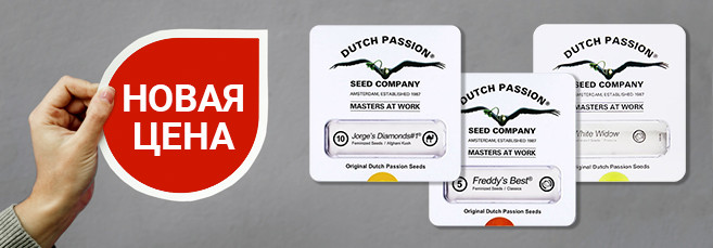 Новые цены на семена от сидбанка Dutch Passion